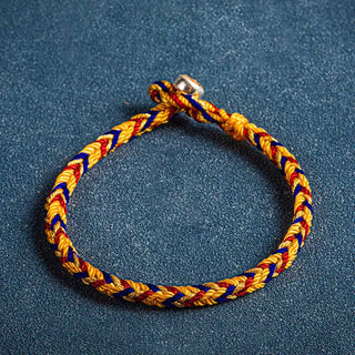 Buddha Gift "May you be safe and sound all year round" Lucky Multicolored Bracelet