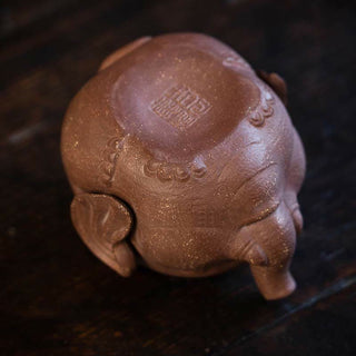 Buddha Gift Cute Elephant Auspicious Clouds Purple Clay Ceramic Teapot