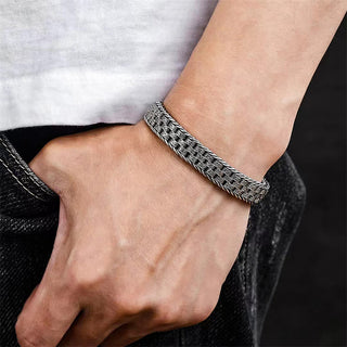 Buddha Gift Tibetan Om Mani Padme Hum Tang Dynasty Flower Design Copper Peace Chain Bracelet