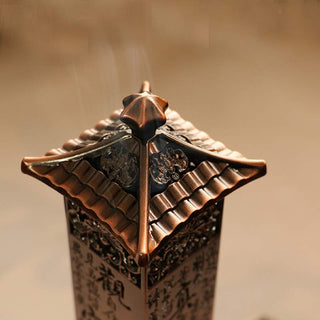 Buddha Gift Heart Sutra Alloy Incense Holder Healing Home Decoration Incense Burner