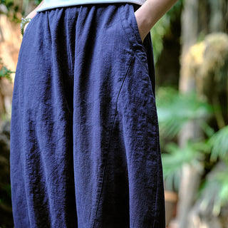 Buddha Gift Solid Color Loose Yoga Harem Pants With Pockets