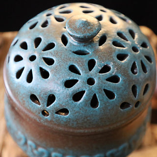 Buddha Gift Mini Hollow Spiritual Meditation Ceramic Small Incense Burner Decoration