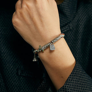 Buddha Gift 925 Sterling Silver Handmade Protection Multiple Strands Bracelet