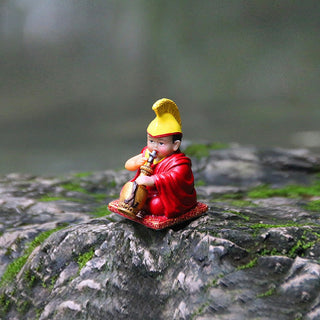 Buddha Gift Hand Painted Tibetan Lama Figures Carved Creative Home Office Car Decoration Ornament
