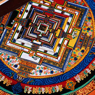 Buddha Gift Tibetan Handmade Thangka Mandala Painting Blind Box Random Color Pattern