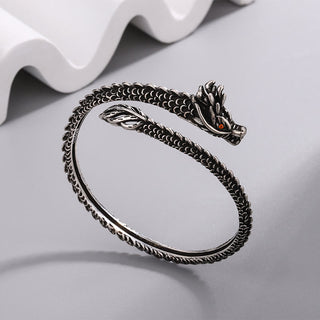 Buddha Gift Dragon Scales Pattern Luck Protection Bracelet Bangle