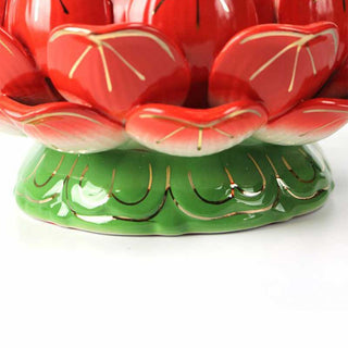 Buddha Gift Meditation Prayer Altar Lotus Flower Candle Holder Buddhist Temple Rituals Use Items
