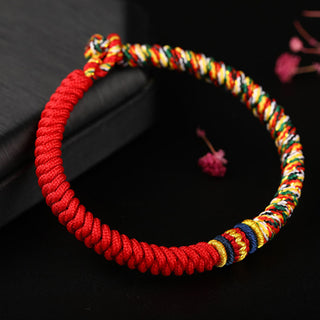 Buddha Gift Tibetan Handmade Multicolored Thread King Kong Knot Strength Braid String Bracelet