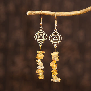 Healing Crystals Zen Cairn Confidence Earrings (Extra 30% Off | USE CODE: FS30)
