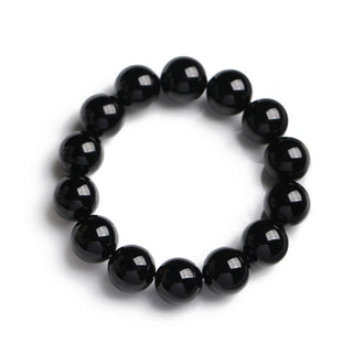 Buddha Gift Natural Black Onyx Fortune Bracelet