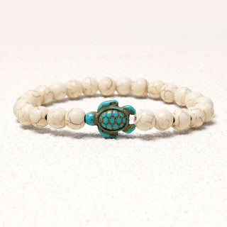 Buddha Gift Natural Stone Sea Turtle Turquoise Blessing Bracelet