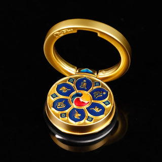 Buddha Gift Tibetan Om Mani Padme Hum Peace Phone Ring Bracket Universal Phone Holder Decorations