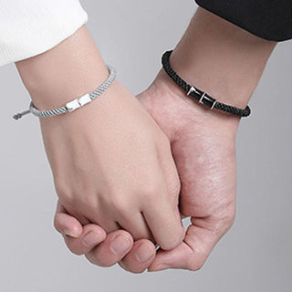 Buddha Gift Bamboo Pattern Healing Couple Rope Bracelet