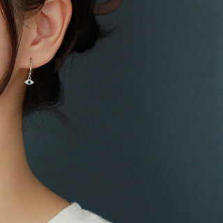 Buddha Gift 925 Sterling Silver Evil Eye Blessing Protection Stud Earrings