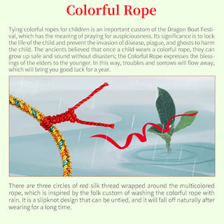 Buddha Gift 925 Sterling Silver Dragon Boat Festival Fu Character Zongzi Pattern Luck Handmade Multicolored Child Adult Bracelet