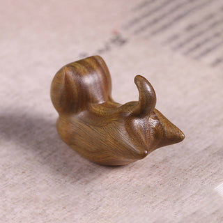 Buddha Gift Green Sandalwood Cute Cat Pattern Soothing Stick Incense Burner Decoration