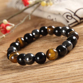 Buddha Gift Tibetan Tiger's Eye Bracelet Necklace Set
