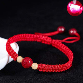 Buddha Gift Cinnabar Blessing Red String Bracelet For Kids