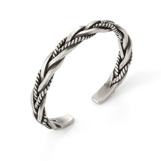 Buddha Gift Viking Style Twisted Braided Pattern Copper Balance Bracelet