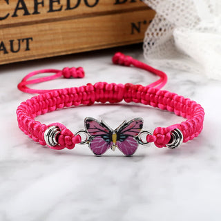 Buddha Gift Butterfly Freedom Love String Charm Bracelet