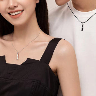 Buddha Gift Bamboo Design Copper Luck Couple Necklace Pendant