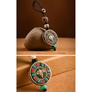 Buddha Gift Tibetan Om Mani Padme Hum Bodhi Seed Peace Key Chain