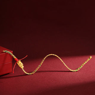 Buddha Gift Year of the Dragon Handmade Colorful Dragon Carved Success Braided Bracelet (Extra 30% Off | USE CODE: FS30)