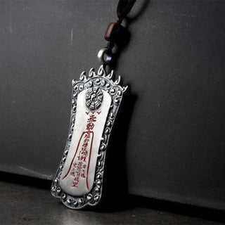 Buddha Gift FengShui Bagua PiXiu Cinnabar Balance Necklace Pendant