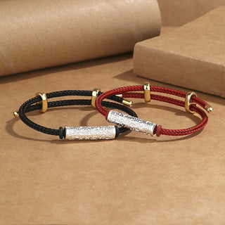 Buddha Gift Tibet Handmade Tai Sui Rope Protection Strength Braided Bracelet