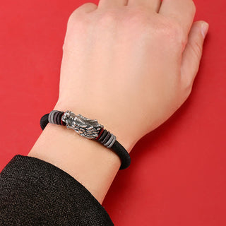 Buddha Gift 999 Sterling Silver Dragon Luck Handcrafted Braided Child Adult Bracelet (Extra 30% Off | USE CODE: FS30)