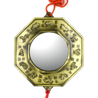 Buddha Gift Feng Shui Bagua Map Five-Emperor Coins Chinese Knotting Harmony Energy Map