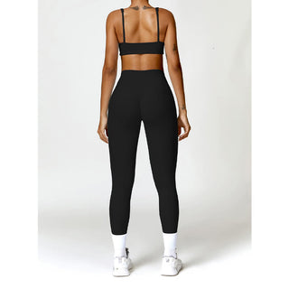 Buddha Gift Gym Sports Yoga Backless Bra Crop Tank Top Shorts