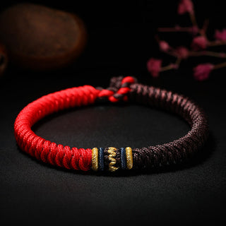 Buddha Gift Tibetan Handmade Multicolored Thread King Kong Knot Strength Braid String Bracelet