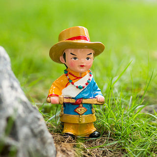 Buddha Gift Hand Painted Tibetan Figures Creative Home Office Car Decoration Ornament