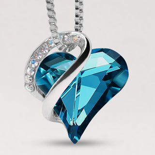 Buddha Gift Love Heart Birthstone Healing Energy Necklace Pendant