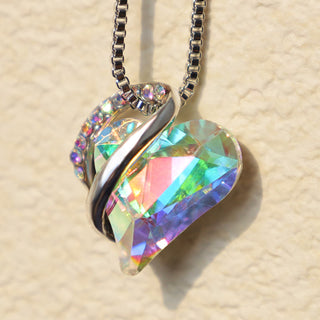 Buddha Gift Love Heart Birthstone Healing Energy Necklace Pendant