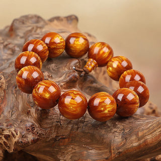 Buddha Gift Golden Sea Willow Success Positive Bracelet Mala