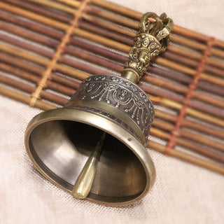 Buddha Gift Tibetan Meditation Bell and Vajra Dorje Copper Enlightenment Decoration Set