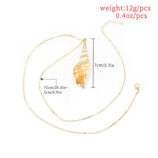 Buddha Gift Natural Shankha Conch Shell Seashell Lucky Necklace Pendant