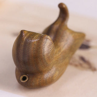 Buddha Gift Green Sandalwood Cute Cat Pattern Soothing Stick Incense Burner Decoration