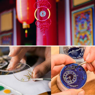 Buddha Gift 925 Sterling Silver Indian Small Leaf Red Sandalwood Aquamarine Full of Gold Star Chinese Knotting Blessing Bracelet