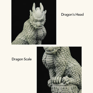 Buddha Gift Feng Shui Standing Sitting Dragon Success Luck Home Decoration