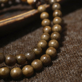 Buddha Gift Tibetan Sandalwood Protection Charm Mala Bracelet