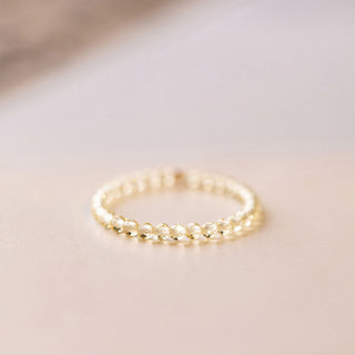 Buddha Gift Natural Citrine Happiness Prosperity Ring