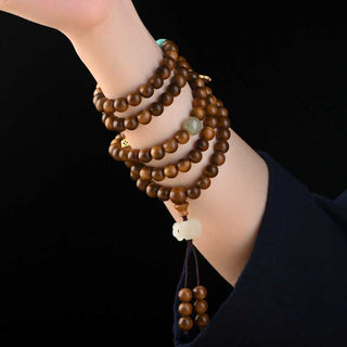 Buddha Gift Tibetan Rosewood Protection Calm Bracelet Mala