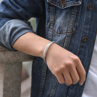 Buddha Gift Tibetan Om Mani Padme Hum Heart Sutra Purity Cuff Bracelet