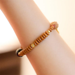 Buddha Gift Tibetan Bodhi Seed Black Onyx Smoky Quartz Om Mani Padme Hum Fu Character Wealth Bracelet