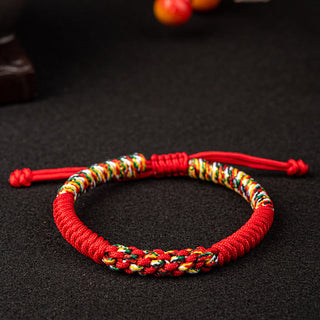 Buddha Gift Tibetan Handmade Colorful King Kong Knot Luck Braid String Bracelet