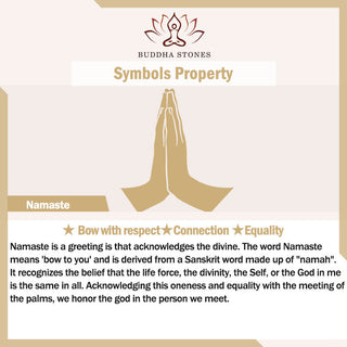 Buddha Gift 925 Sterling Silver Namaste Equality Stud Earrings