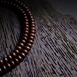 Buddha Gift Natural Tibet 108 Mala Beads Purple Bodhi Seed Three-eyed Dzi Bead Copper Dorje Harmony Bracelet